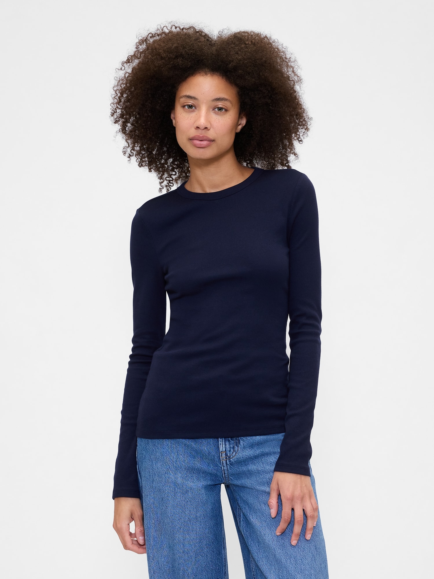 Essential Ribbed Crewneck T-Shirt