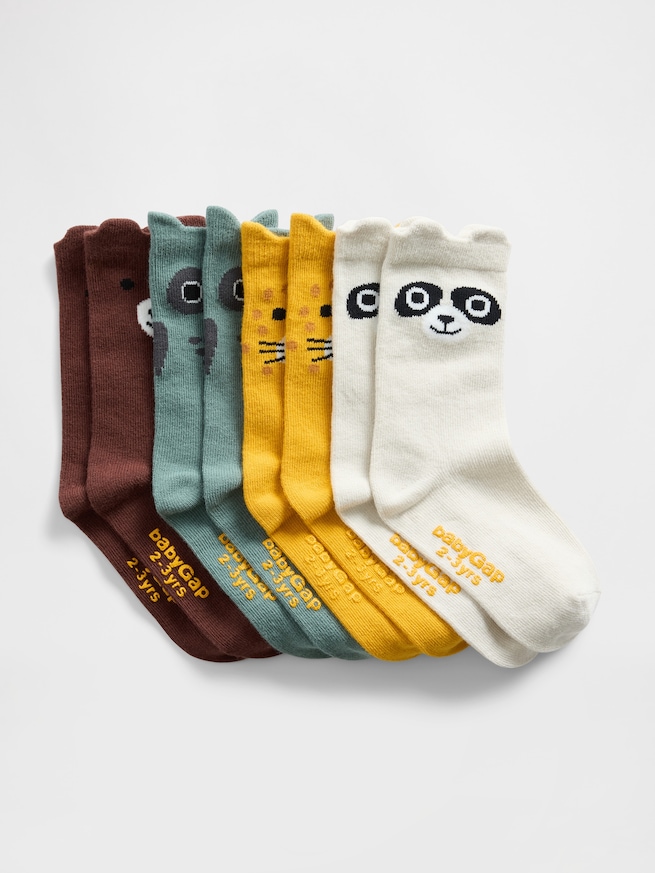 babyGap アニマル クルーソックス 4足セット-0
