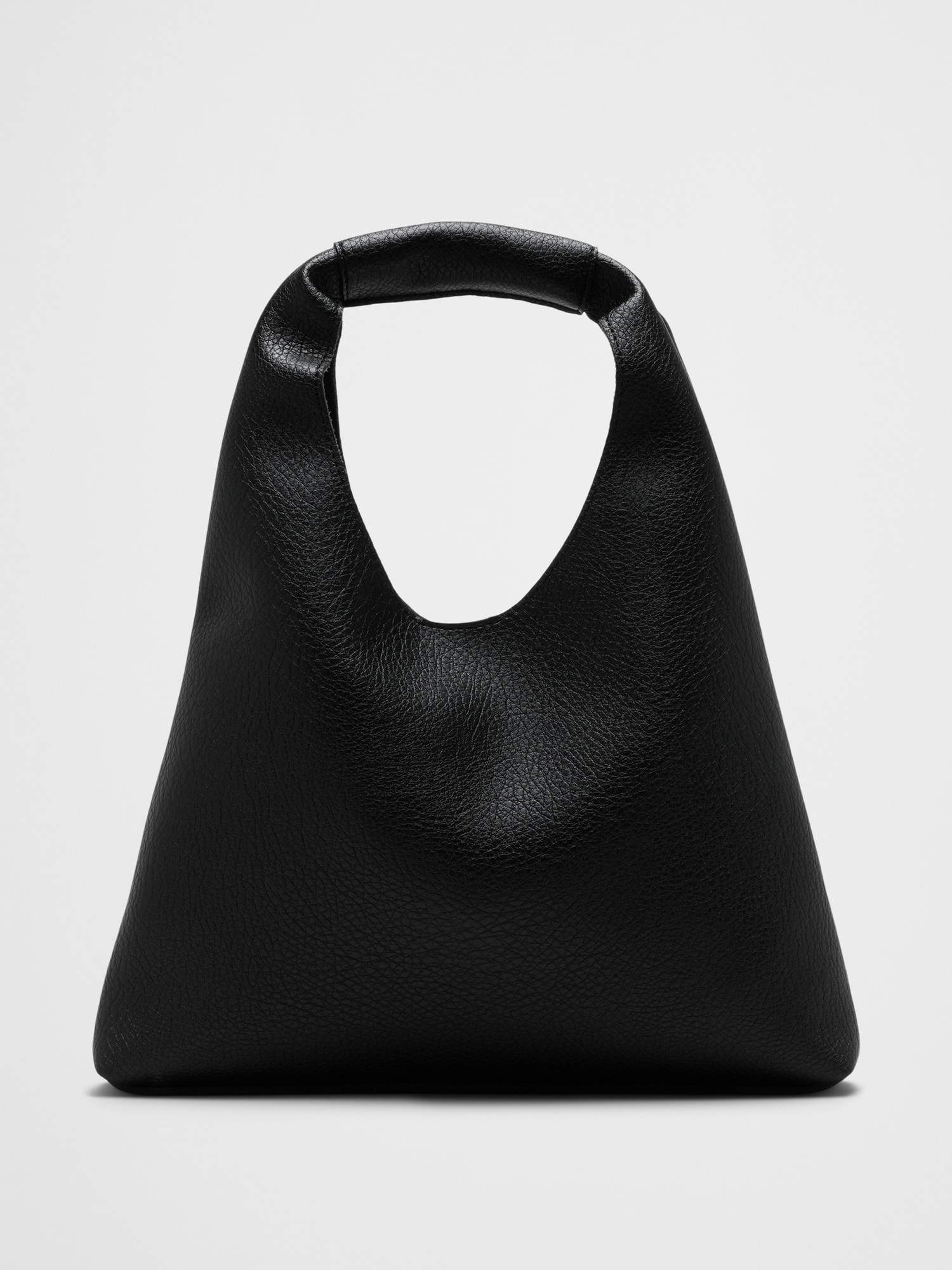 Vegan Leather Mini Slouchy Tote