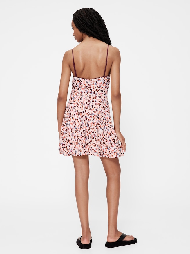 GapStudio クレープ スリップ ミニドレス-3