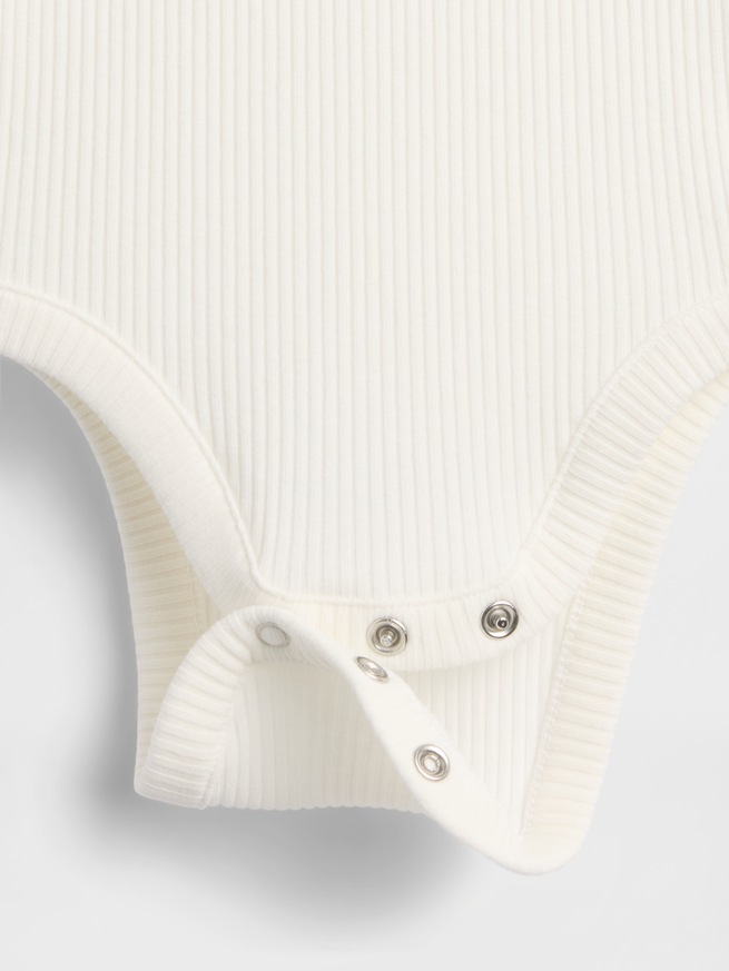 はじめてのお気に入り 細リブ ボディスーツ (ベビー)-3