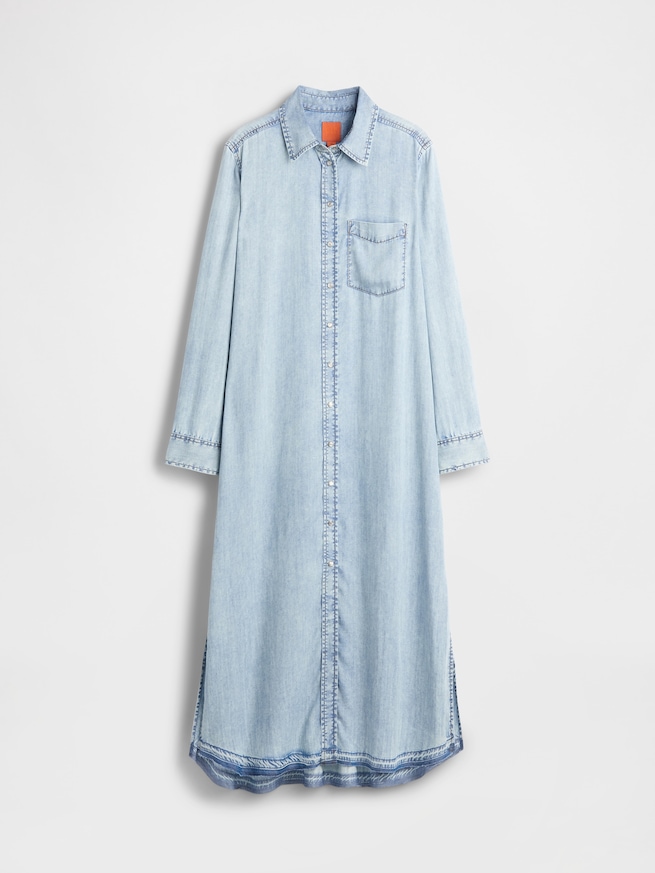 GapStudio ドレープデニム シャツドレス-6