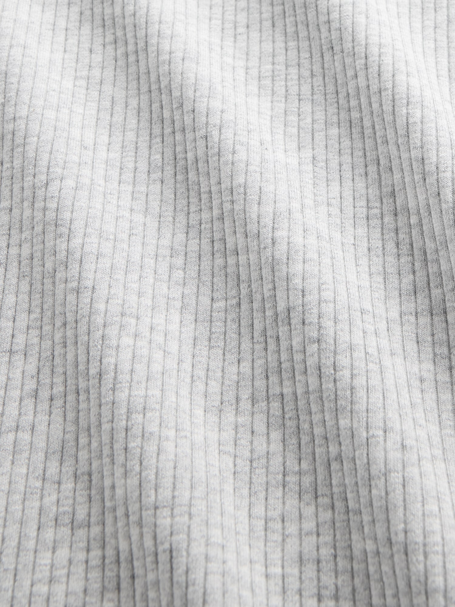 モダン コンパクト リブ スクープネック クロップドTシャツ-3