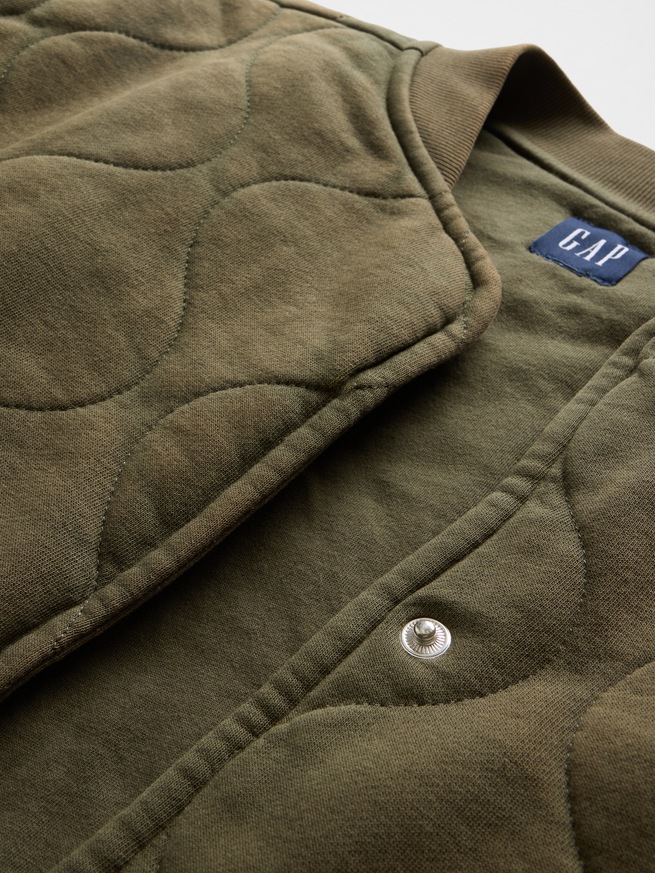 ヴィンテージソフト キルティング オーバーサイズジャケット-3