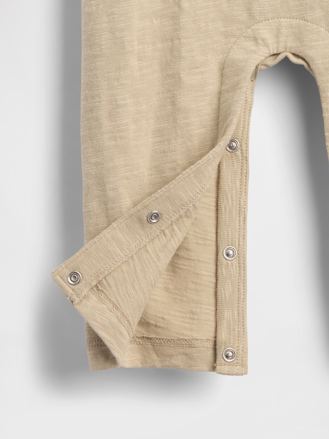 オーガニックコットン くまさん ポケットカバーオール (ベビー)-3