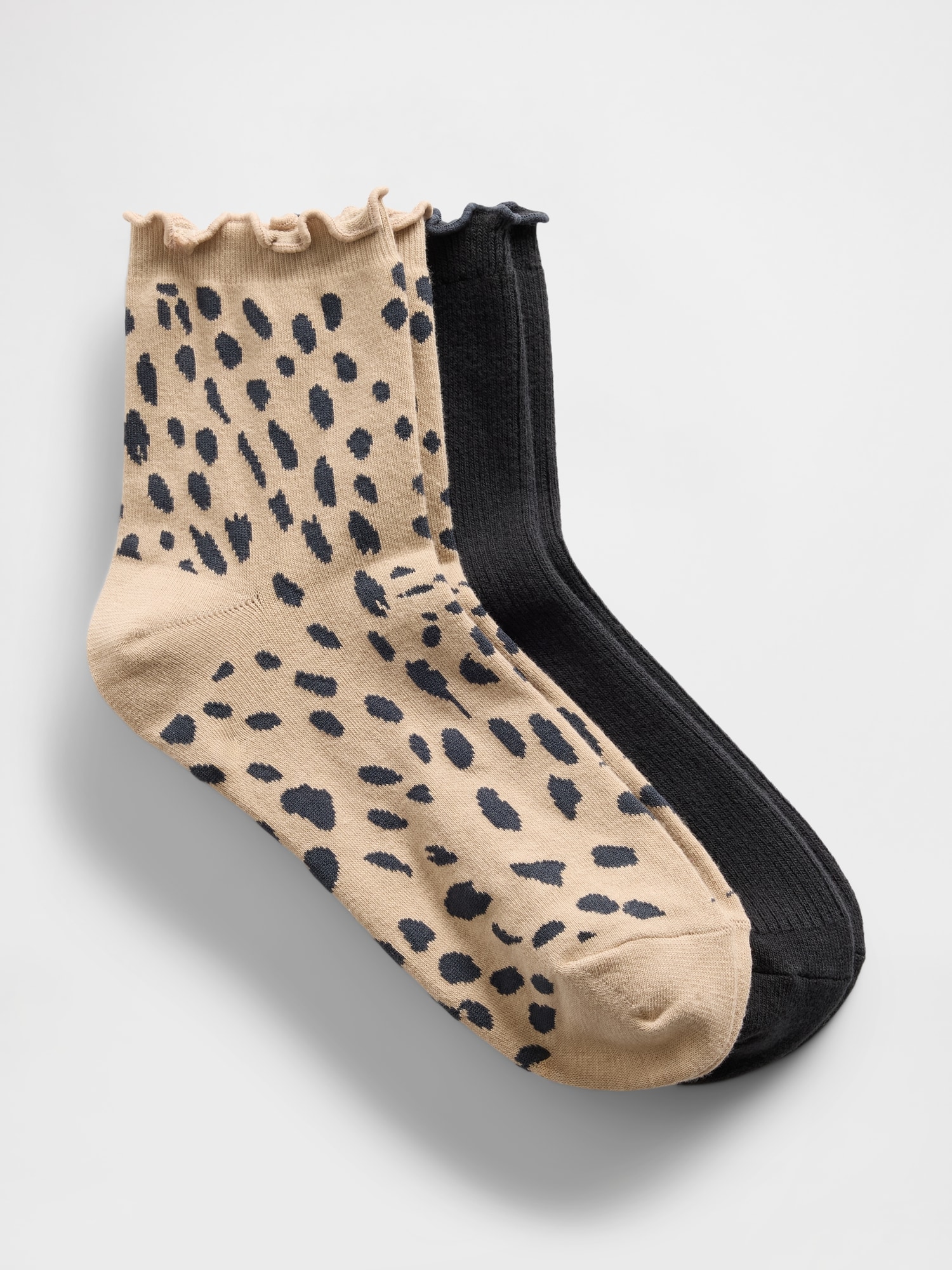 Gap リブ ラッフルフリルソックス 2足セット Gap リブ ラッフルフリルソックス 2足セット