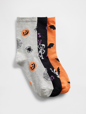 ハロウィン クルーソックス 3足セット  (キッズ)