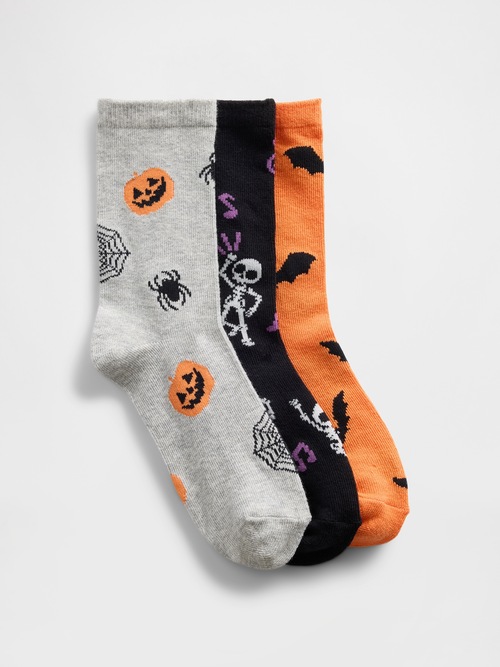 ハロウィン クルーソックス 3足セット  (キッズ)