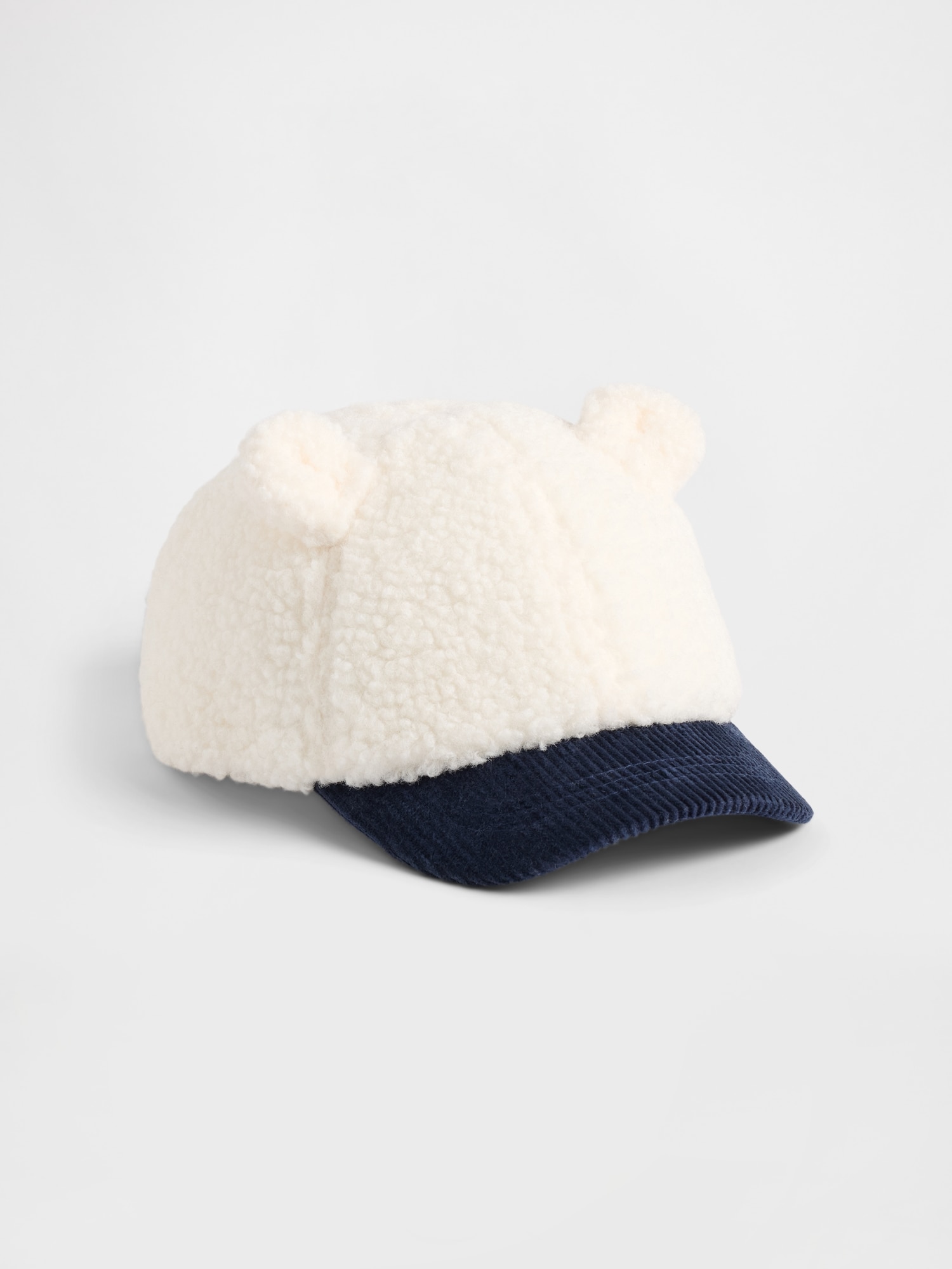 Gap ボア&コーデュロイ くまさん ベースボールキャップ (幼児) Gap ボア&コーデュロイ くまさん ベースボールキャップ (幼児)