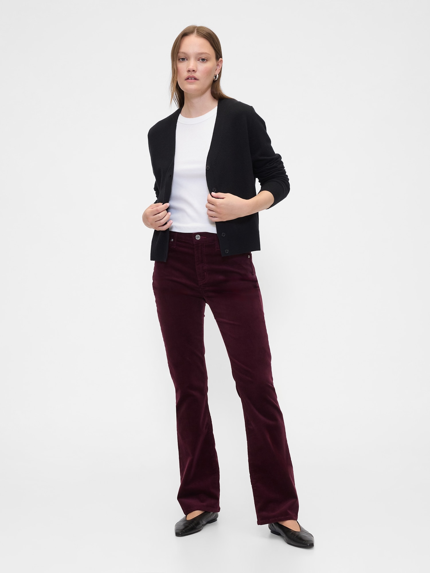 Mid Rise Universal Baby Boot Corduroy Pants