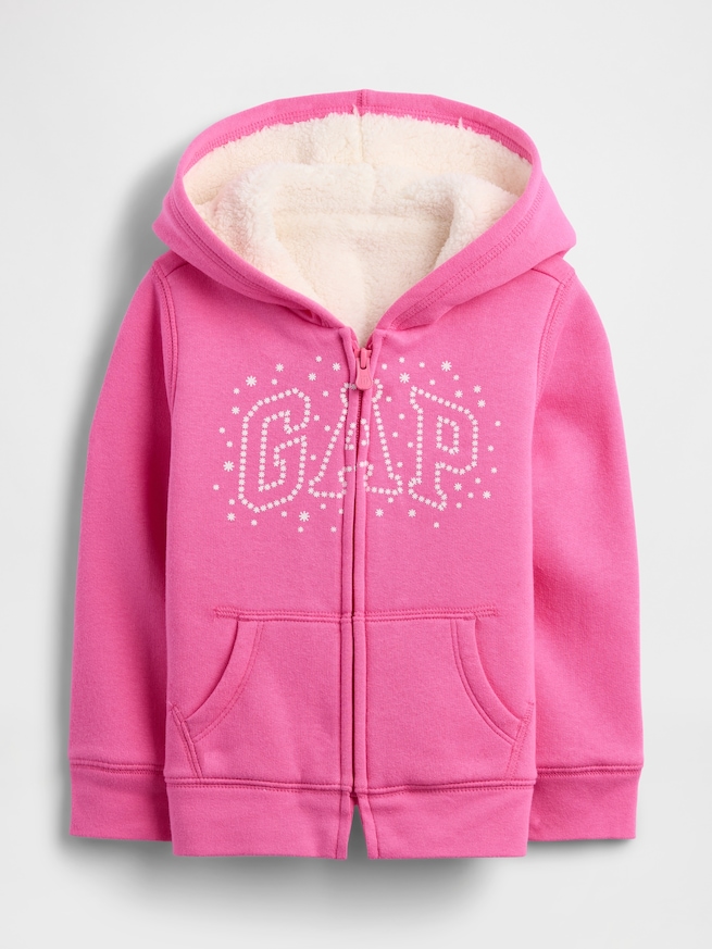 babyGap GAPロゴ 裏ボアパーカー-0
