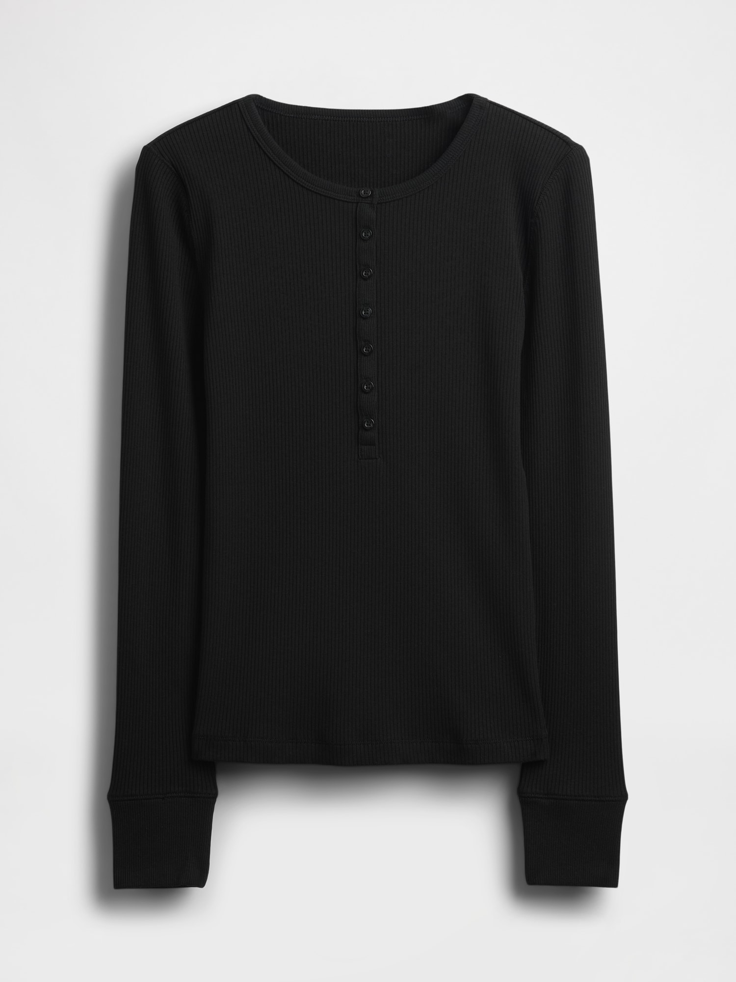 Gap公式オンラインストア | モダンリブ ヘンリーネックTシャツ