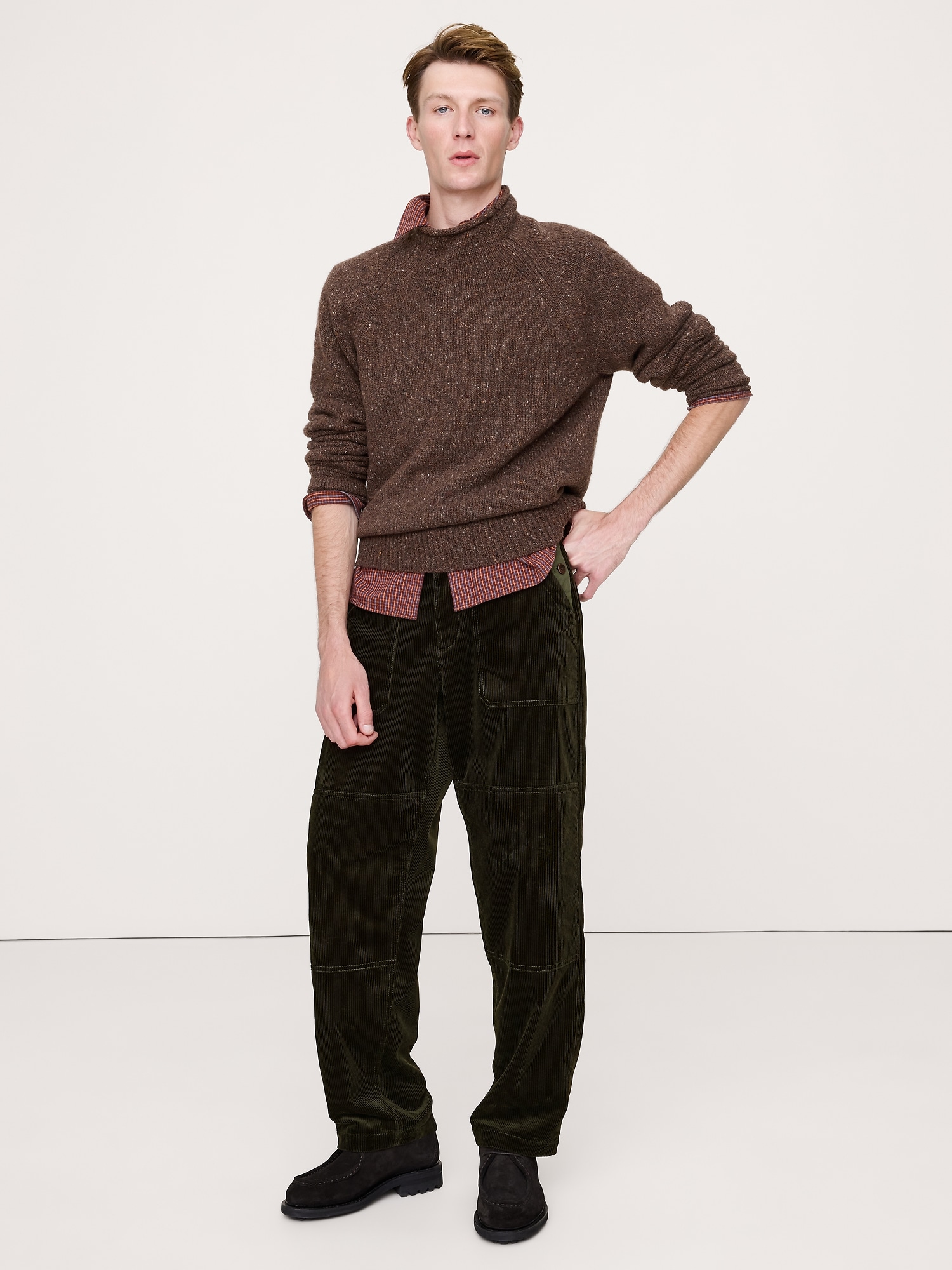 Loose Corduroy Utility Pant