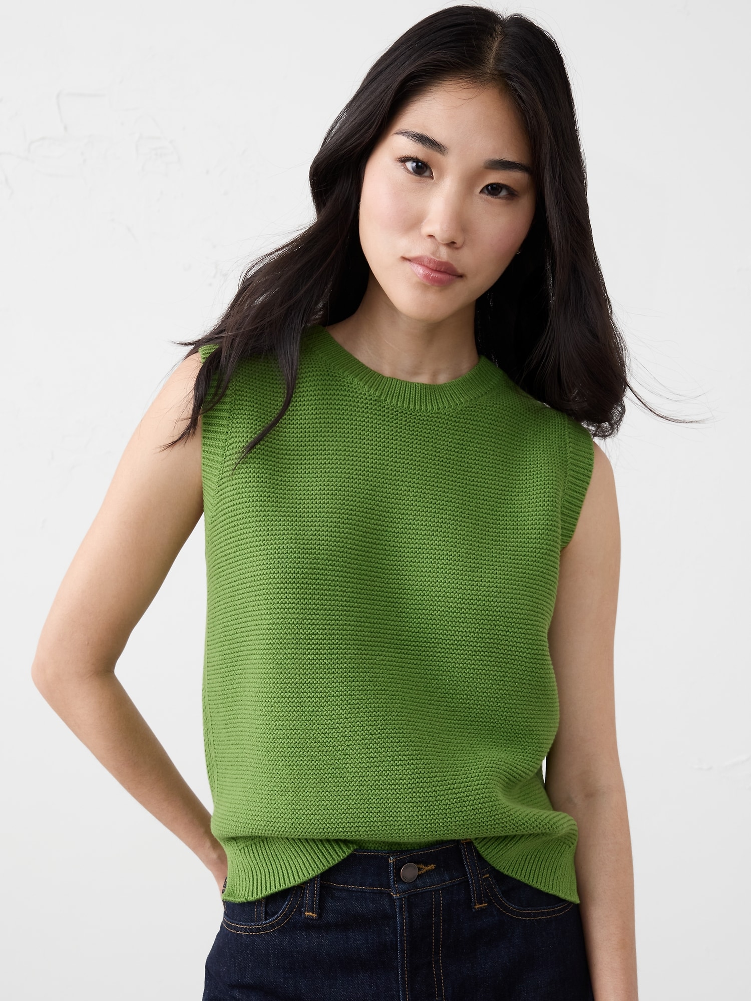 Textured Sweater Tank