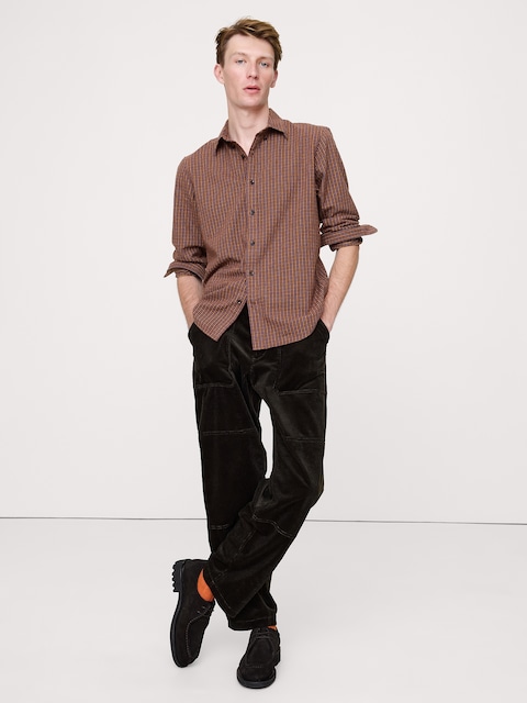 Standard-Fit Lightweight Flannel Shirt