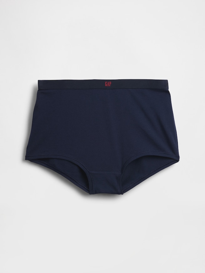 オーガニックコットン ストレッチ ハイライズ ボーイレングスショーツ-3