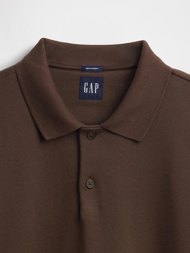 ヘビーウェイト オーバーサイズ ポロスウェットシャツ-3