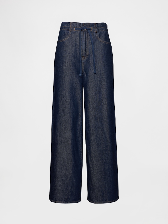 ハイライズ スーパーライト プルオン バギーデニム-4