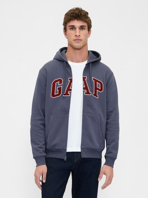GAPアーチロゴ フルジップ パーカー(ユニセックス)