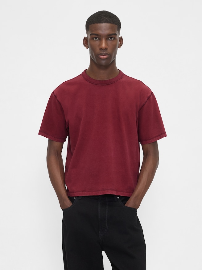 ヘビーウェイト クロップドTシャツ (ユニセックス)-0