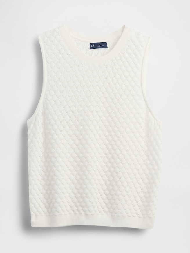 CashSoft カシミヤタッチ ライトウェイト クロップド タンクトップ-4