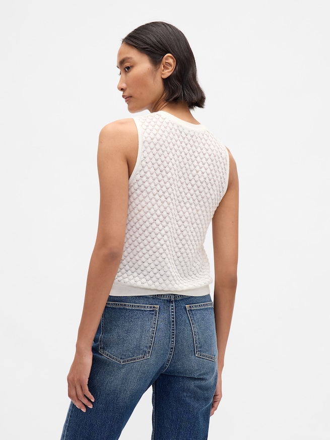 CashSoft カシミヤタッチ ライトウェイト クロップド タンクトップ-2