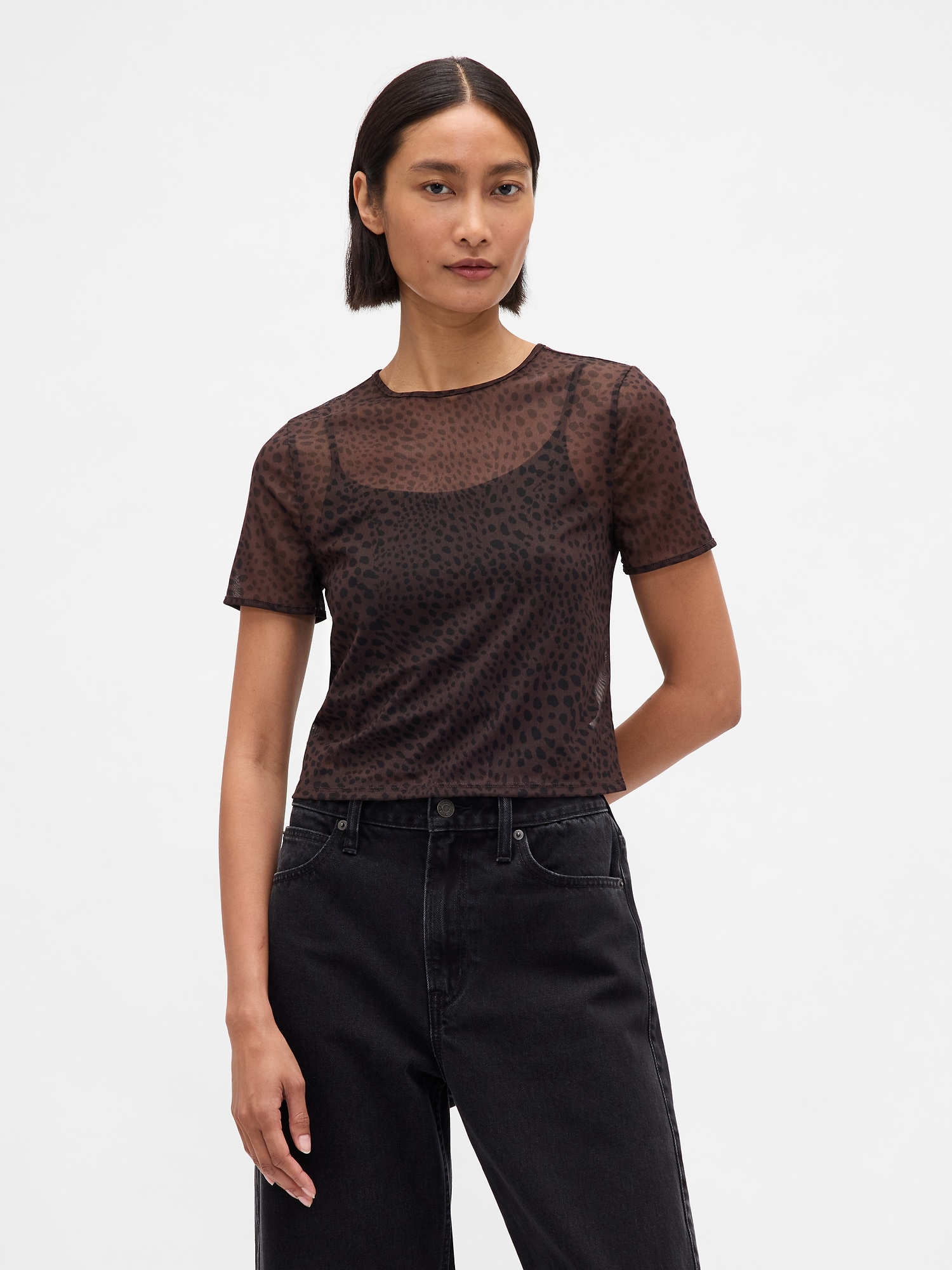 Gap メッシュ クロップドTシャツ Gap メッシュ クロップドTシャツ