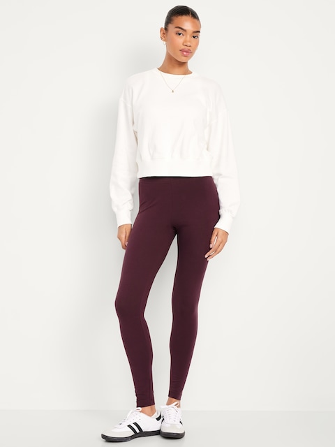 High-Waisted Jersey Fashion Layering Leggings