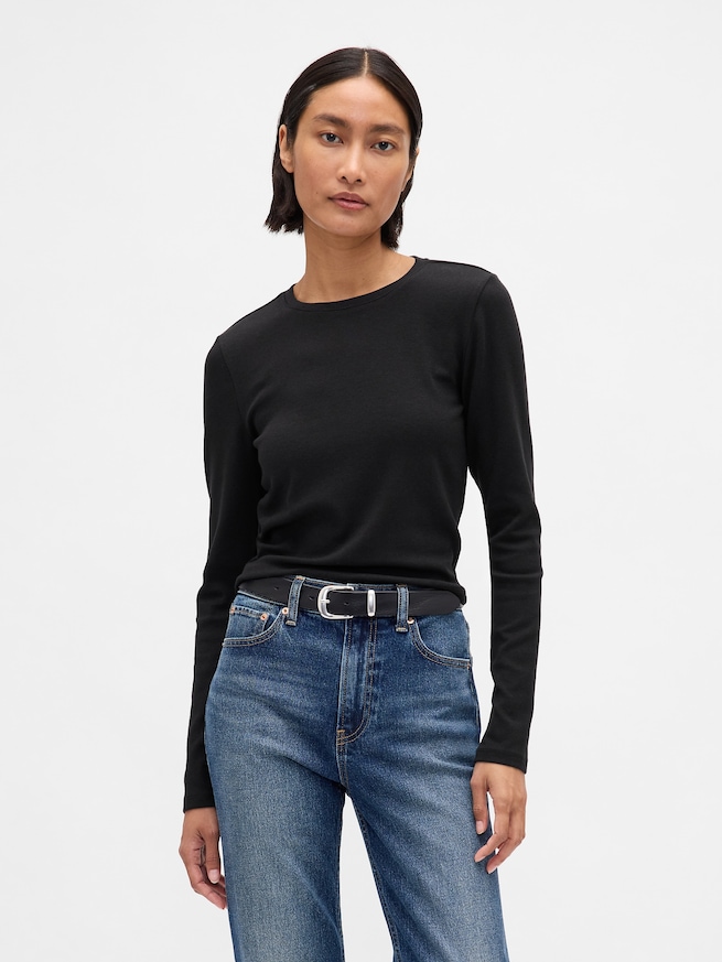 モダン クロップドTシャツ-0