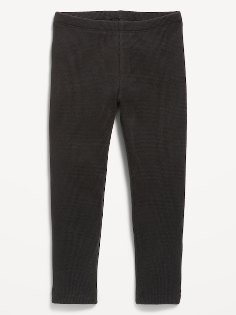 Cozy Waffle-Knit Leggings for Toddler Girls