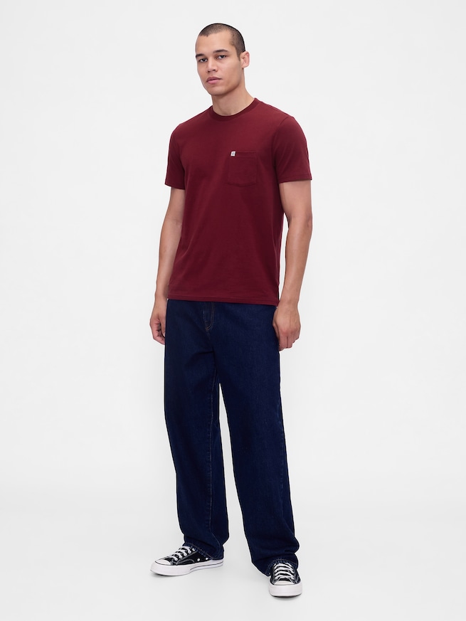 GAPミニロゴ ポケット Tシャツ(ユニセックス)-1