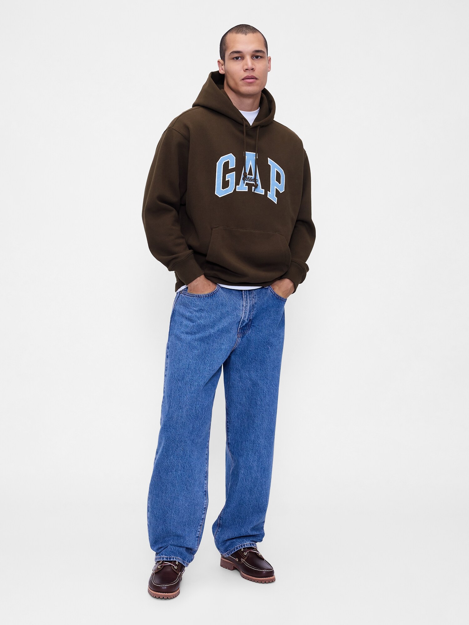 ヘビーウェイト GAP Athleticロゴ パーカー-1