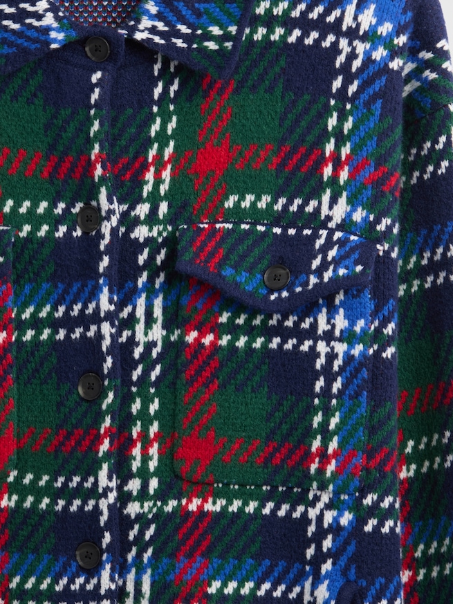 CashSoft カシミヤタッチ オーバーサイズ シャケット-3