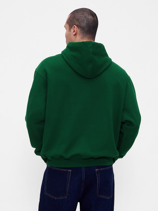 ヘビーウェイト タイムズスクエア GAPロゴパーカー-2