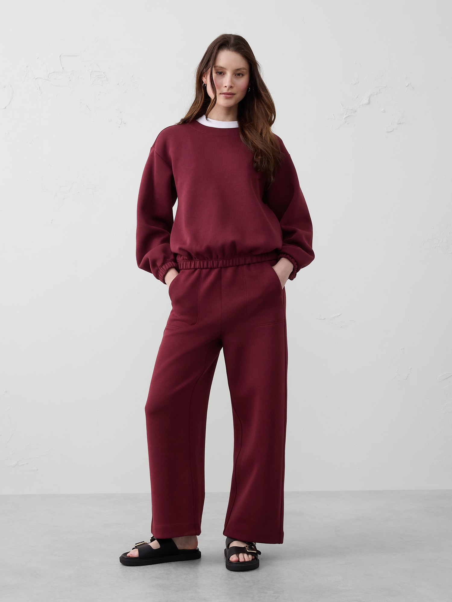 Weekender Wide-Leg High-Rise Ankle Pant