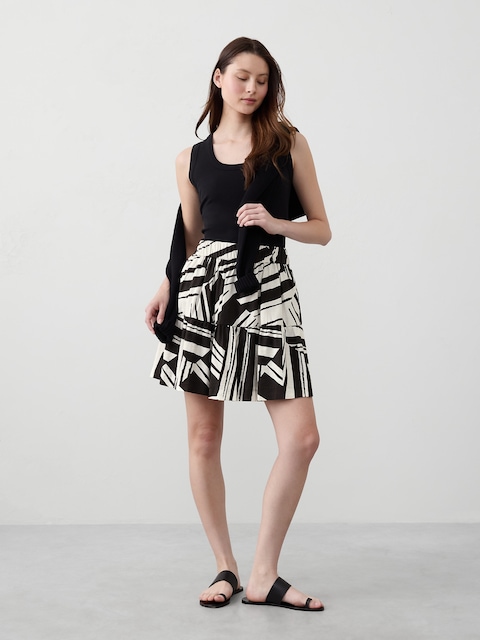 Tiered Mini Skirt
