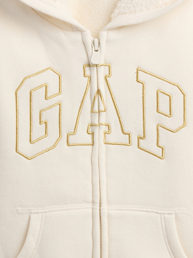 babyGap GAPロゴ 裏ボアパーカー-2