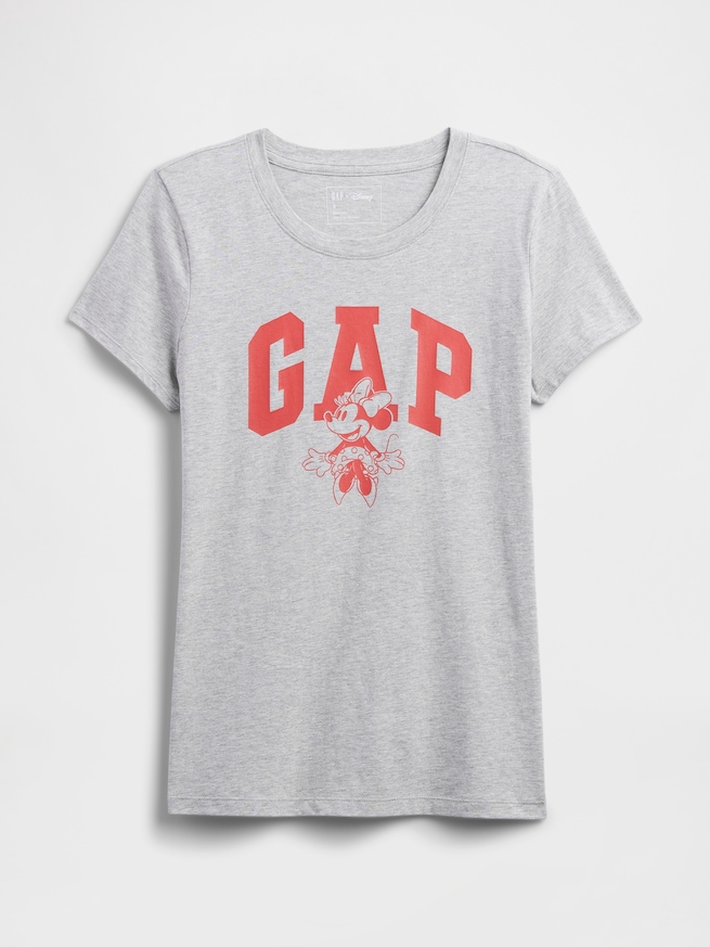 Gap × ディズニー ミニーマウス GAPロゴTシャツ-3