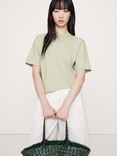 リラックス ヴィンテージ コットンTシャツ
