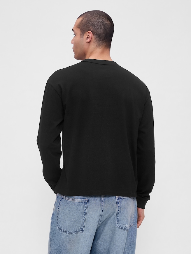 オーバーサイズ クロップド Tシャツ-2