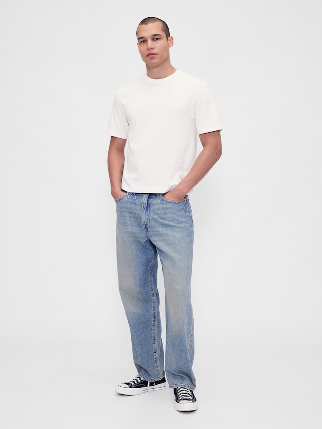 ヘビーウェイト クロップド グラフィックTシャツ-1