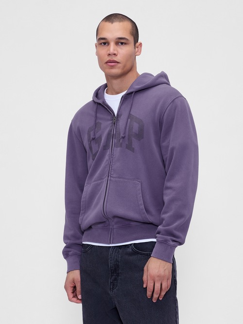 GAPアーチロゴ フルジップ パーカー