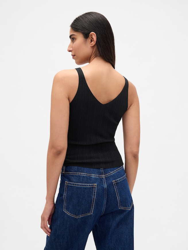 リブニット タンクトップ-2