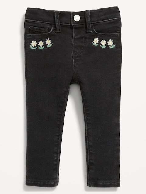 JEGGING ROCKSTAR À EXTENSIBILITÉ 360° À TAILLE HAUTE ET MOTIF BRODÉ POUR TOUTE-PETITE FILLE