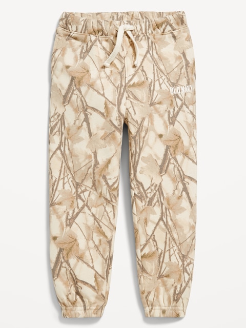 Cinched-Hem Unisex Logo-Graphic Jogger Sweatpants for Toddler