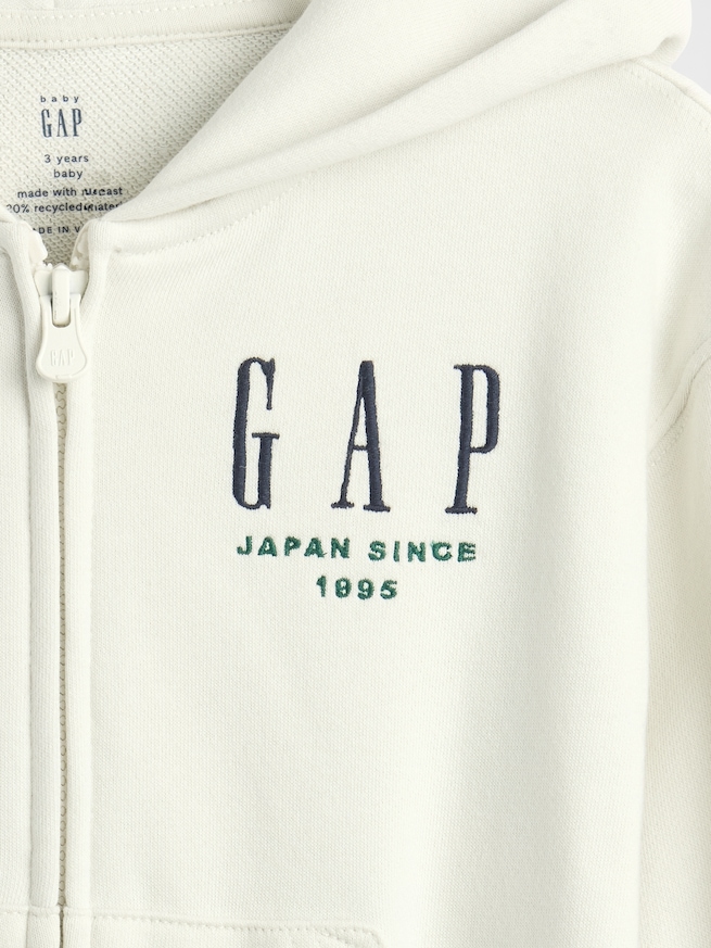 30th アニバーサリー ヴィンテージソフト GAPロゴ ジップアップパーカー (幼児・ベビー)-4