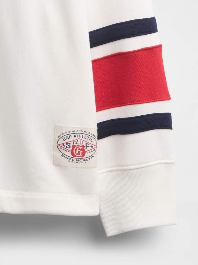 ヴィンテージソフト カラーブロック GAP Athleticロゴ パーカー (キッズ)-6