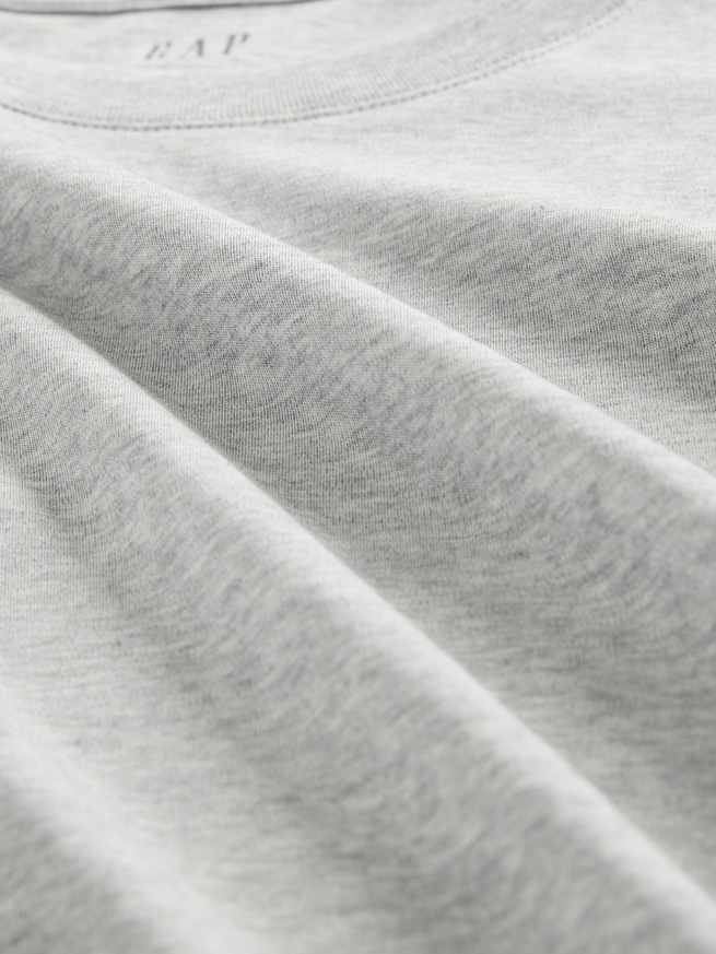 スーピマ&reg; コットン オーバーサイズ クロップドTシャツ-3