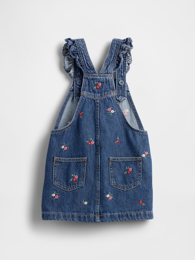 デニム ラッフルフリル サロペットスカート (幼児・ベビー)-2