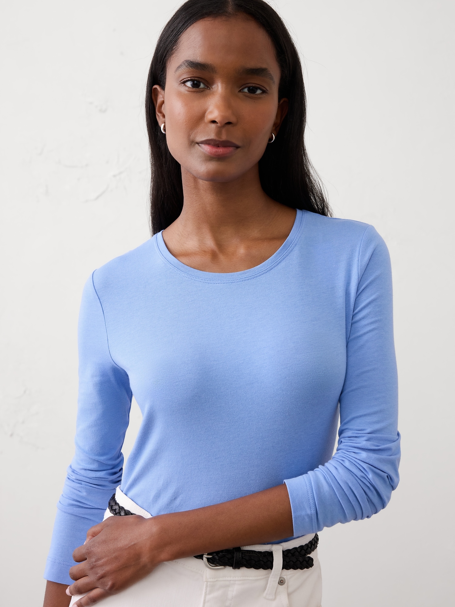 Timeless Long-Sleeve Crew-Neck T-Shirt